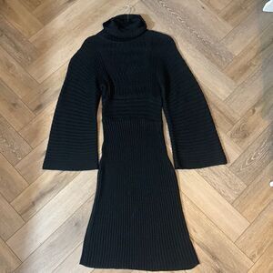 Cache Wool Blend Sweater Dress